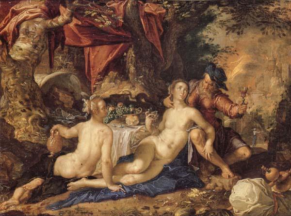 Lot and His Daughter, Joachim Wtewael